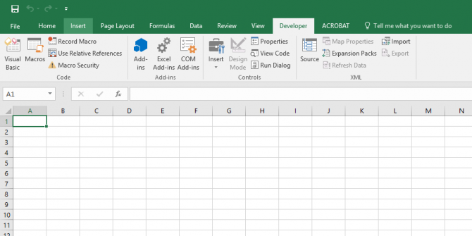 Comment déverrouiller l'onglet Développeur caché dans Excel Excel Developer2 e1498496763327