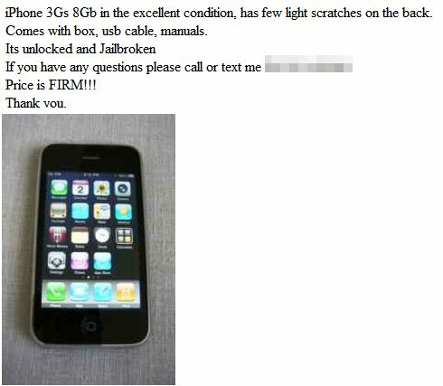 acheter sur craigslist