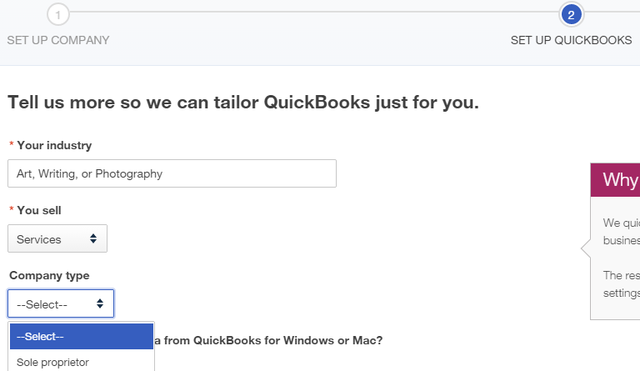 1 QuickBooks en ligne - questions personnalisées