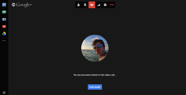 Capture d'écran de Google Hangout