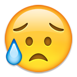 pleurer déçu émoticône emoji