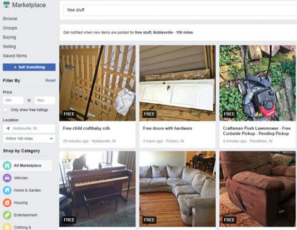 trucs gratuits sur facebook marketplace