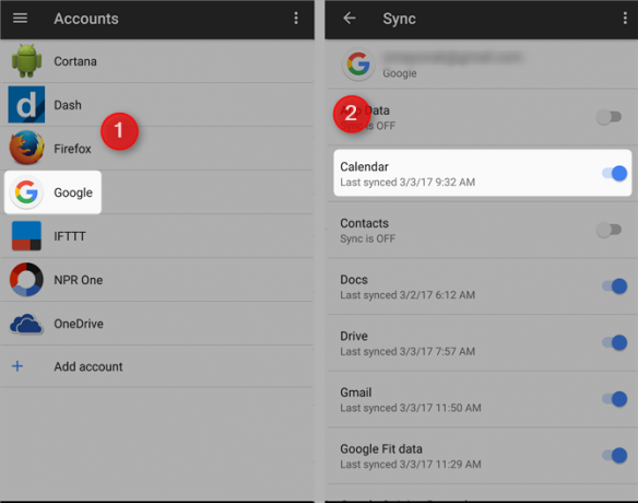 7 services Google gratuits qui vous coûtent la vie de la batterie et la confidentialité désactivent la synchronisation du calendrier Google 1