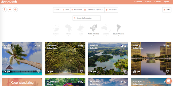 voyager prochaine application wander