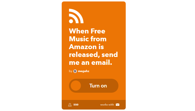 Le guide IFTTT ultime: utilisez l'outil le plus puissant du Web comme un pro 35IFTTT FreeAmazonMusicToEmail