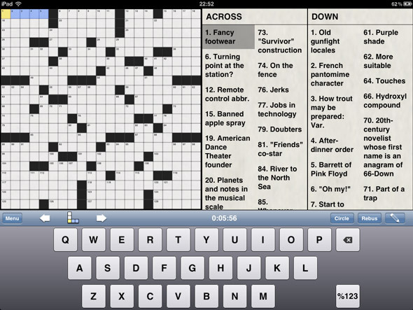 ipad crossword app gratuit