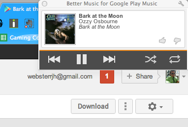 addon de musique chrome