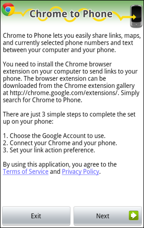 extension chrome vers téléphone