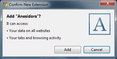 pandora aucune annonce chrome