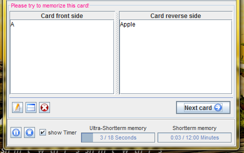 Pauker - Un chronomètre Java Flash Card Program facile à utiliser