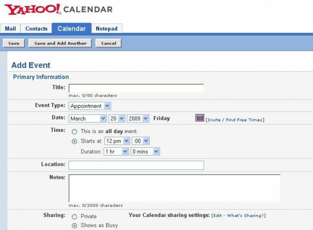 Organisez votre vie avec le calendrier Yahoo addevent