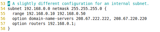 serveur de domaine dhcp internet