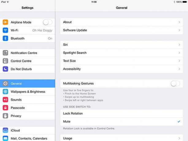 Vous pourriez vouloir changer ces gestes pesants des paramètres iOS 7 par défaut