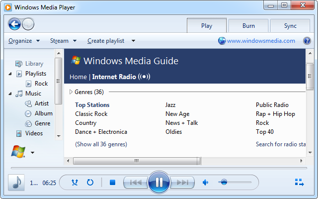 Lecteur Windows Media