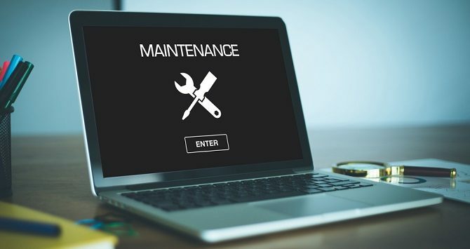 ordinateur portable de maintenance