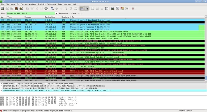 Exemple d'utilisation de Wireshark