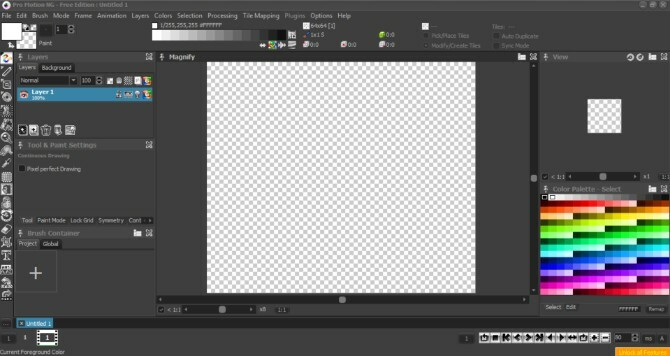 Développeurs de jeux rétro Pro Motion NG Pixel Art Tool