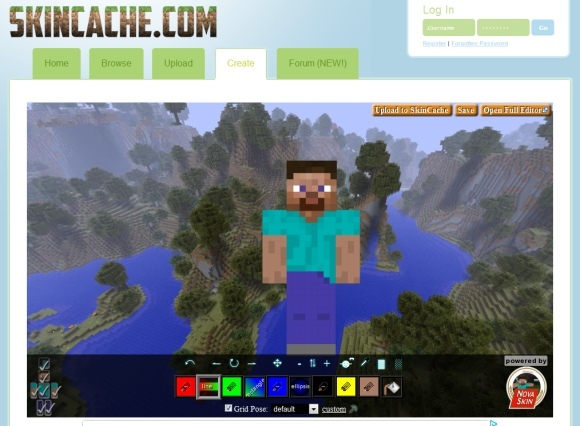 faire des skins minecraft