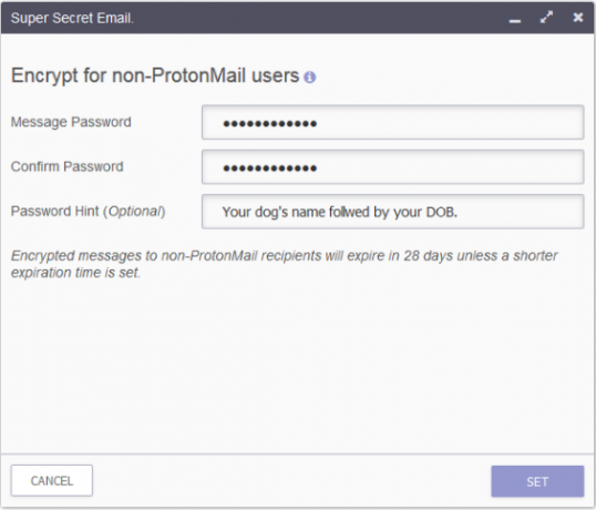 ProtonMail Compose Email Encryption Process