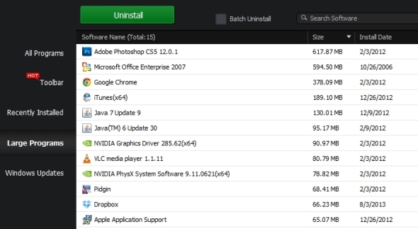 Comment désinstaller des programmes sur Windows 8 IOBit Uninstaller Batch Uninstall Windows Portable