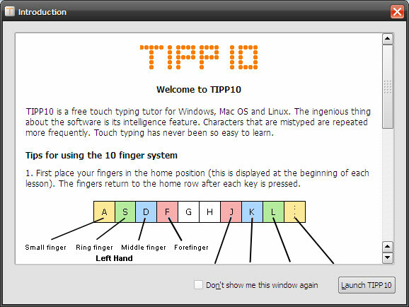 apprendre à taper