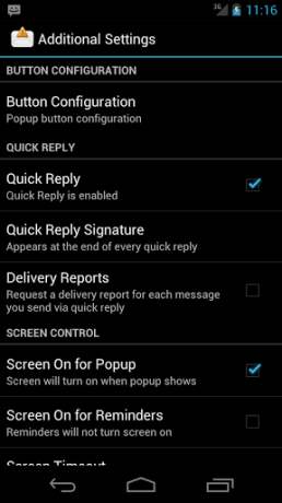 application android sms popup,