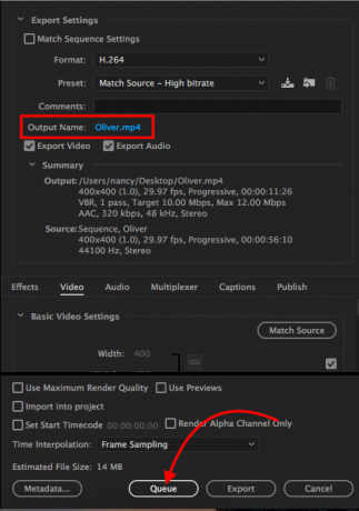 Adobe Premiere Export - Couper la vidéo Adobe Premiere