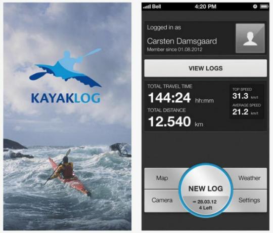 application kayaklog