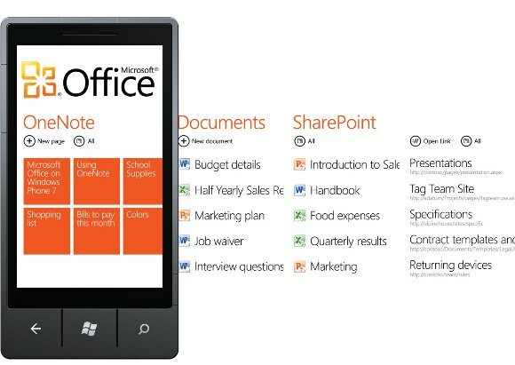 Utiliser MIcrosoft Office sur Windows Phone