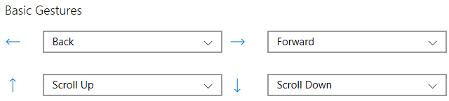 Gestes de souris Edge Basic