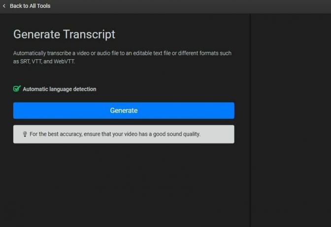 Générer une transcription sur Flixier