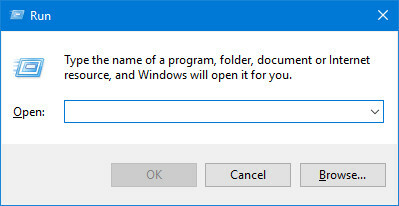 Exécuter l'invite sur Windows 10