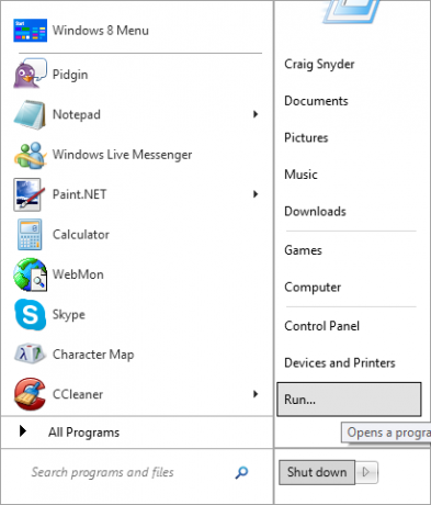 lancement d'applications dans windows