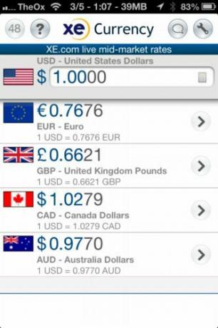 xe currency app