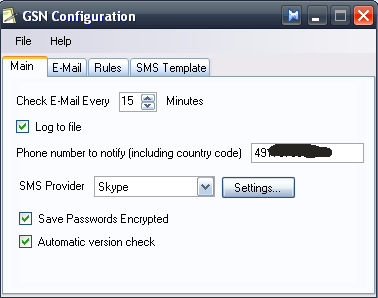 notifier par SMS
