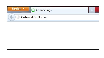 Paste and Go Hotkey: Obtenez un raccourci de raccourci dans Firefox pour le raccourci de la fonction 'Paste & Go'