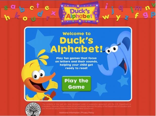 Jeu éducatif pour les enfants - Duck's Alphabet