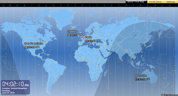 fuseaux horaires mondiaux