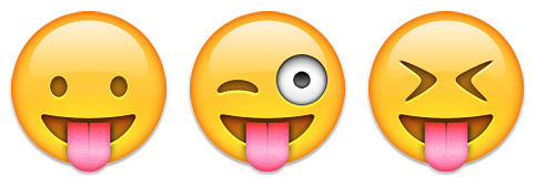 langue emoji émoticône effronté