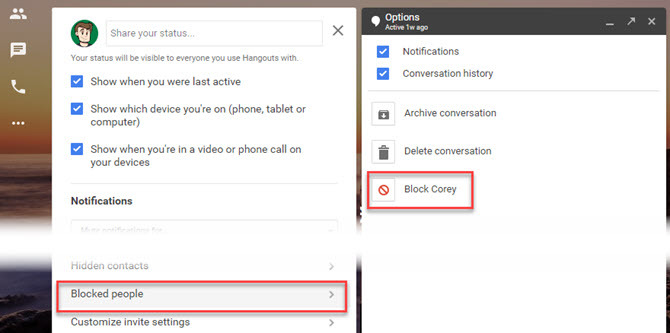 comment utiliser Google Hangouts - Supprimer les messages