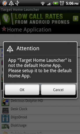 Android open home