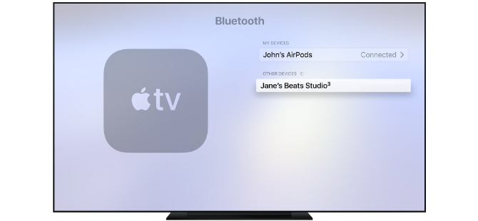 Comment coupler des AirPod avec Apple TV