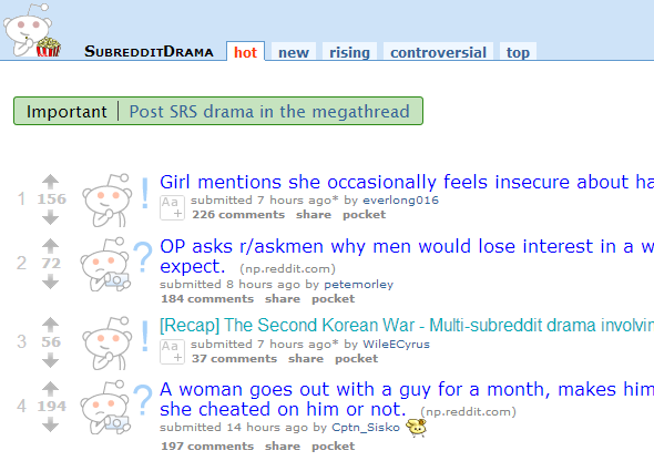 Meta - 7 Subreddits impressionnants Tout sur le drame Reddit reddit