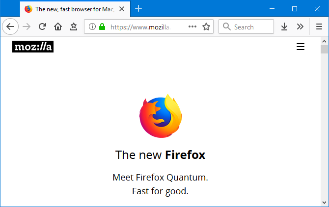 Capture d'écran de Firefox