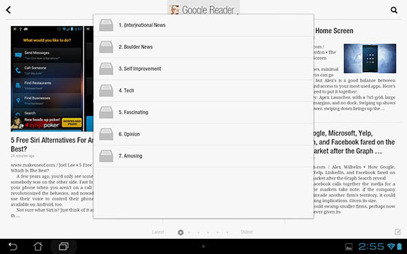 flipboard pour tablette Android