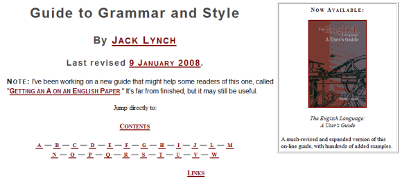 vérification de la grammaire en ligne