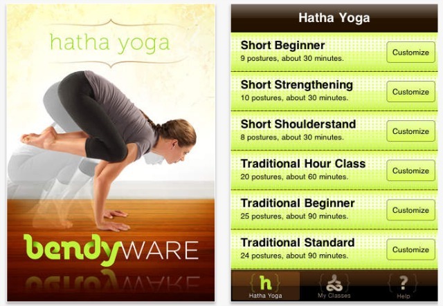 application de hatha yoga
