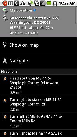 navigation google maps