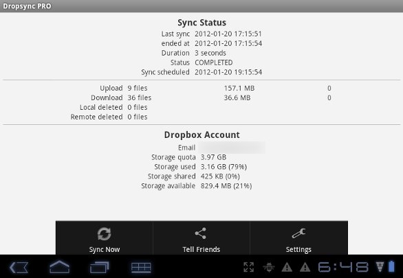 Synchronisez vraiment votre appareil Android avec Dropbox via Dropsync [Android 2.0+] dropsync horizontal