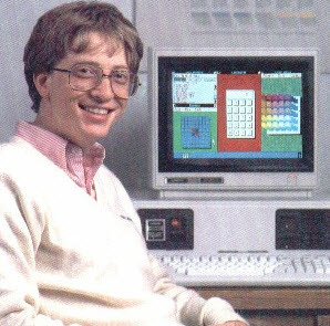 L'histoire de la technologie Microsoft [INFOGRAPHIC] billgates